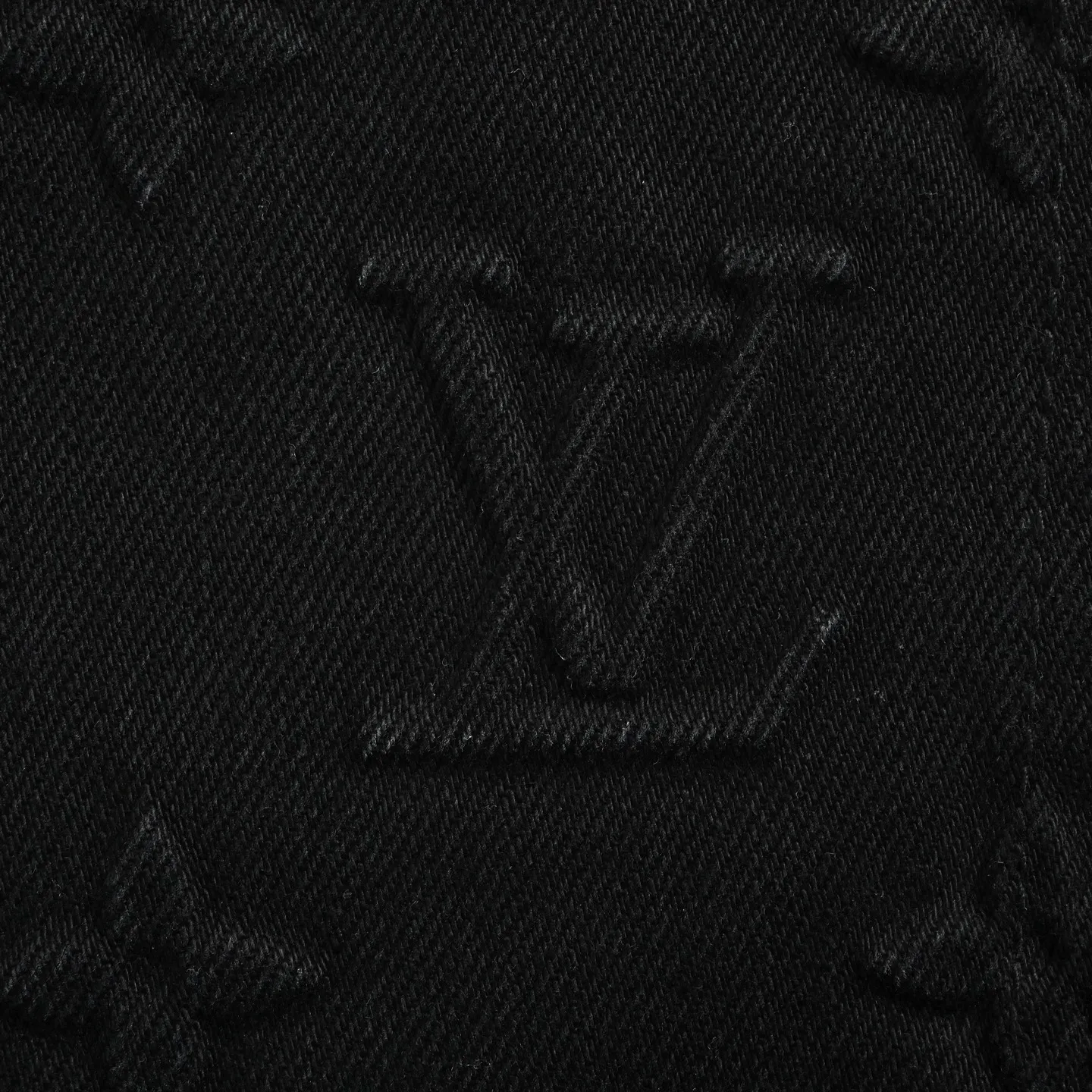 Louis Vuitton/Louis Vuitton presbyopic embossed denim shorts